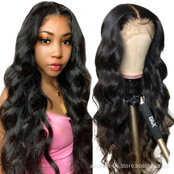 Raw Brazilian Virgin Human Hair Loose Wave Hd Full Lace Front Wig Cheap Remy Hair Transparent Lace Frontal Wig For Black Women